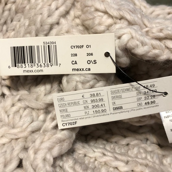 Mexx Knit Shoulder Wrap Scarf - Picture 9 of 9